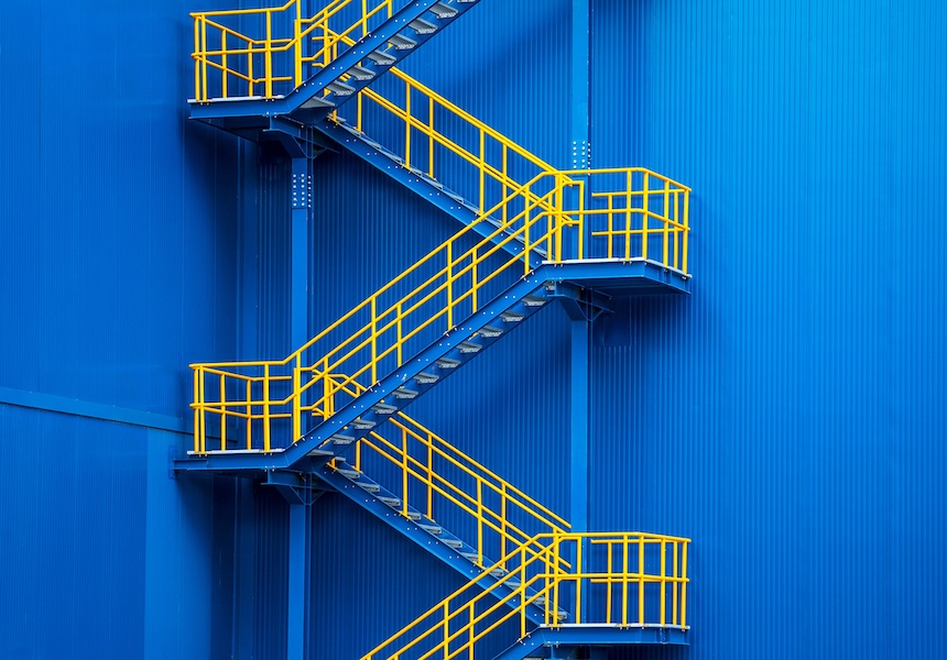 Ascending stairs